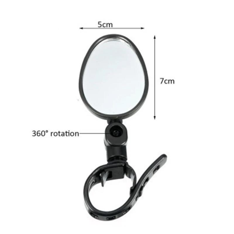 Mirrors Handlebar Wide Angle Concave Rearview Mirror Bicycle Safety Riding Accessories