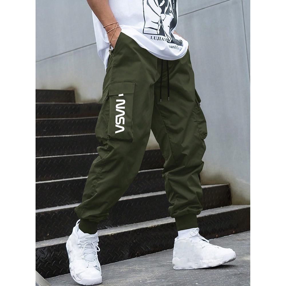 2025 Summer Men's American Retro Joggers: Casual, Loose, Sporty Work Pants