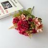 Peony & Daisy Silk Bouquet: 7-Fork Faux Flowers for Home Decoration