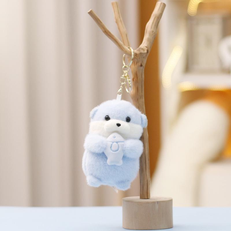 Cute Otter Plushie Keychain Pendant