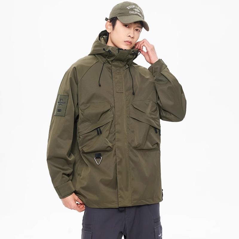 Functional Wind Tooling Jacket Men's Windproof and Waterproof Mountaineering Suit Women's Outdoor Hiking Jacket