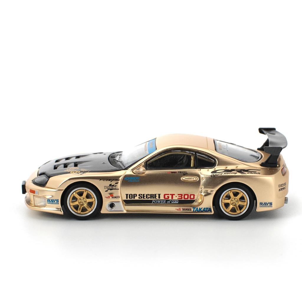 Genesis Company POP RACE Scale Top Secret GT300 Supra Chrome Gold PR640277 1/64 - (Finished Model)