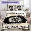 Supernatural 3pcs Bedding Set Duvet Cover Closure Includes 1 Duvet Cover & 2 Pillowcases for All Seasons Bedroom Home Dorm Decor