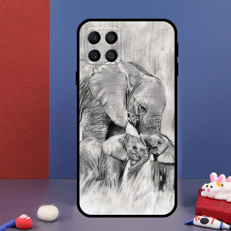 Cute Elephant For Samsung Galaxy M15 M55 M33 M13 M23 M53 M31 M51 M14 M34 M54 M20 M30s M52 M32 Phone Case