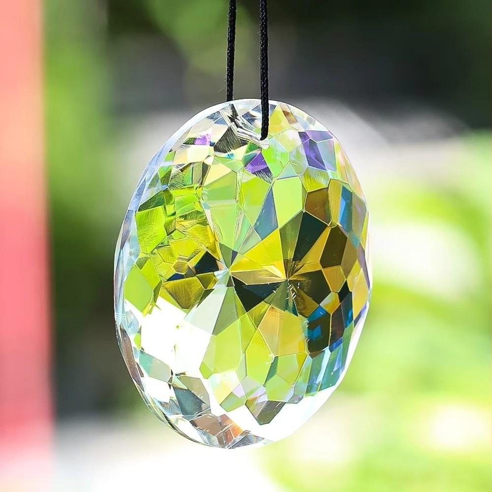 Hanging Design Crystal Prism Pendant Clear Crystal Rainbow Catcher Home Garden Decor