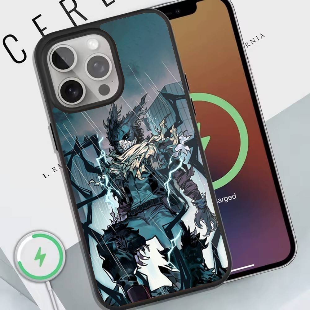 Custodia per Telefono My H-Hero Academia D-Deku Per Ricarica Wireless Magnetica Cover Per iphone 16 15 14 13 12 11 Pro Max Plus Coque