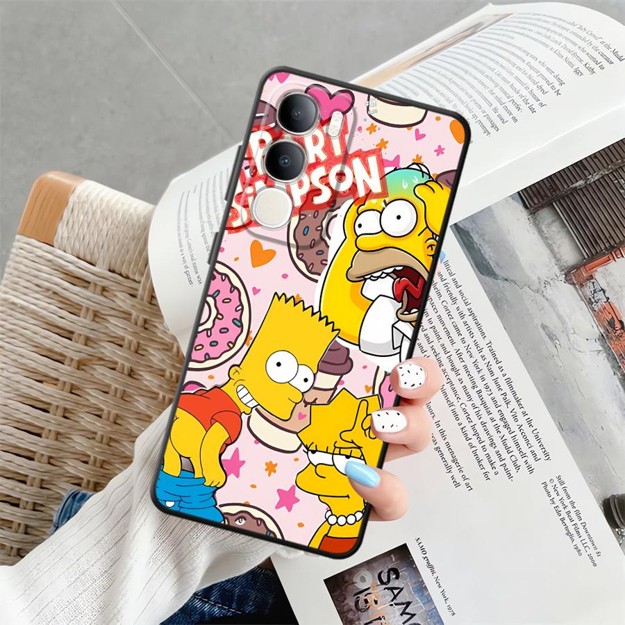 The S-simpsons Case for Vivo V25 V30 V21E V23 Y53S V29 Y71 Y91 V27 Y75 Y81 Y52S Y93 Y51S Y78 Y50 Y95 Phone Cover