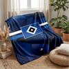 Hamburger SV Football Print Flannel Blanket, Soft Warm Lightweight Throw Blanket for Sofa Bed Camping
