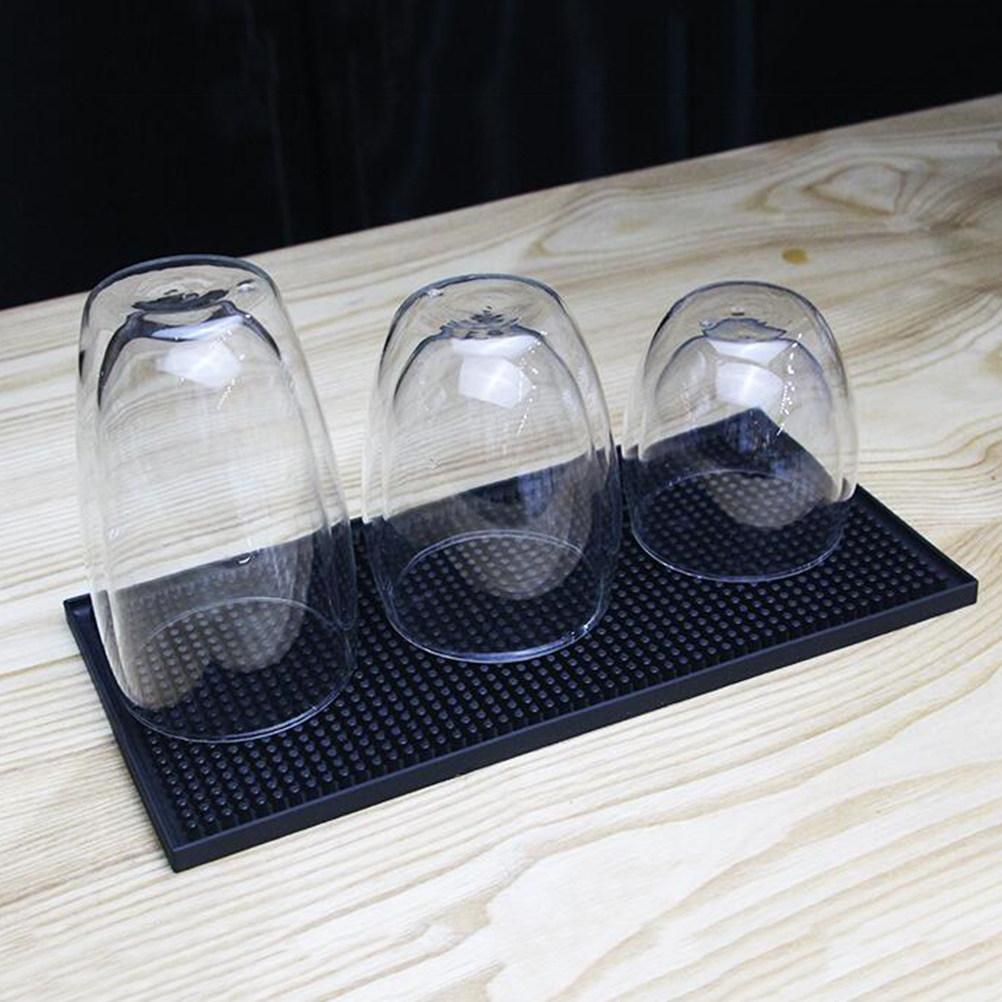 Easy Wash Silicone Drying Mat Small Square Deep Grooves for Draining Fruits Vegetables and Tableware Silicone Drain Pad