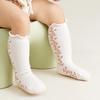 Baby Mädchen Kniehohe Socken Blume Baumwolle Kinder Schulkinder Schuluniform Socken Frühling Herbst Winter Lange Socken Süßer Prinzessinnenstil