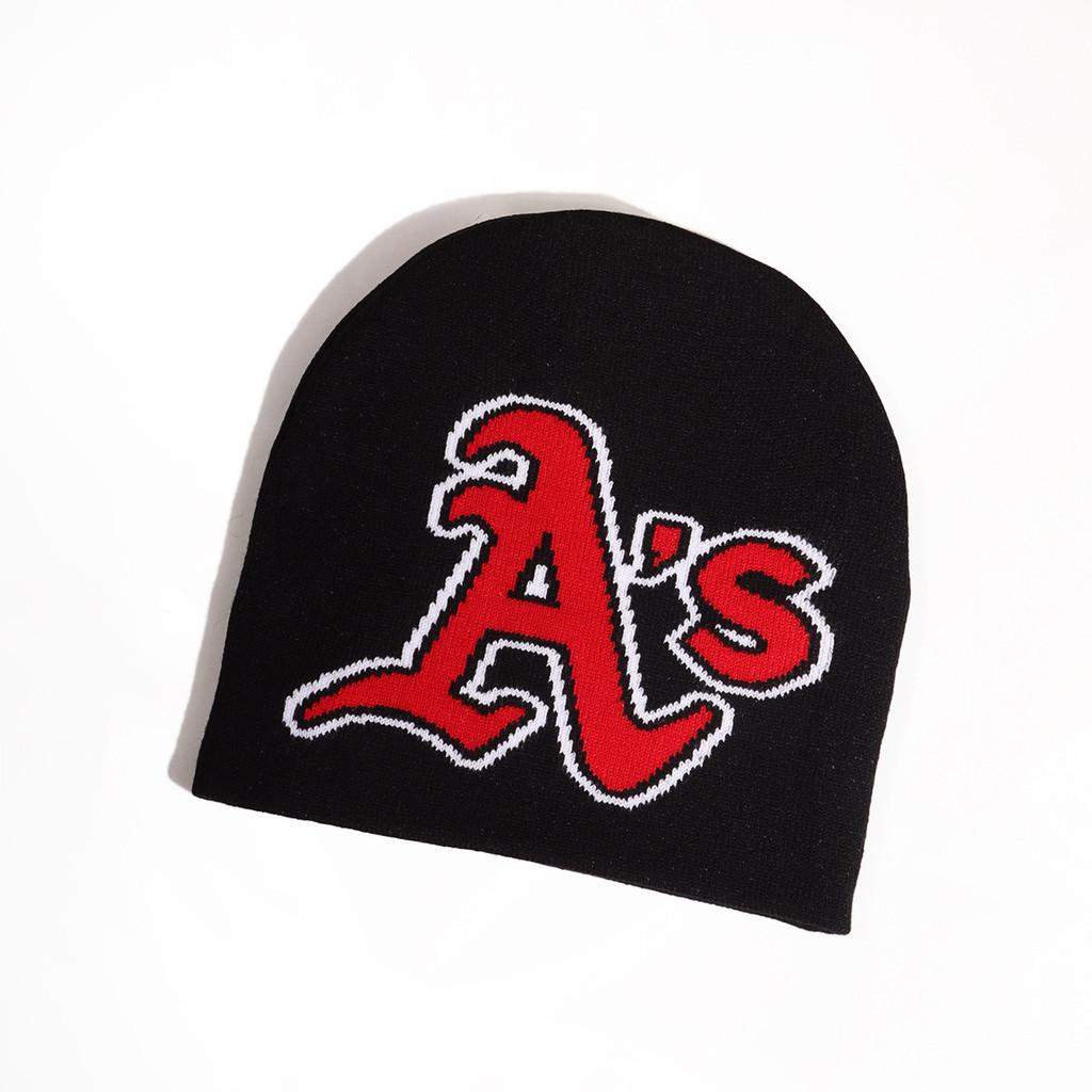 Letter Minimalist As Pattern Knitted Cap With Warmth For Urban Style Fashion