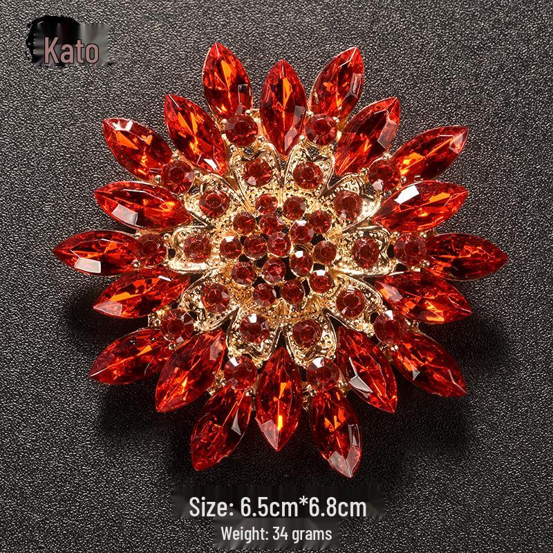 Japanese Style Luxury Brooch: Elegant High-End Women's Pin for Sweater or Lapel