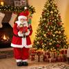 4ft Life Size Singing Dancing Santa Claus Musical with Elf 120 cm