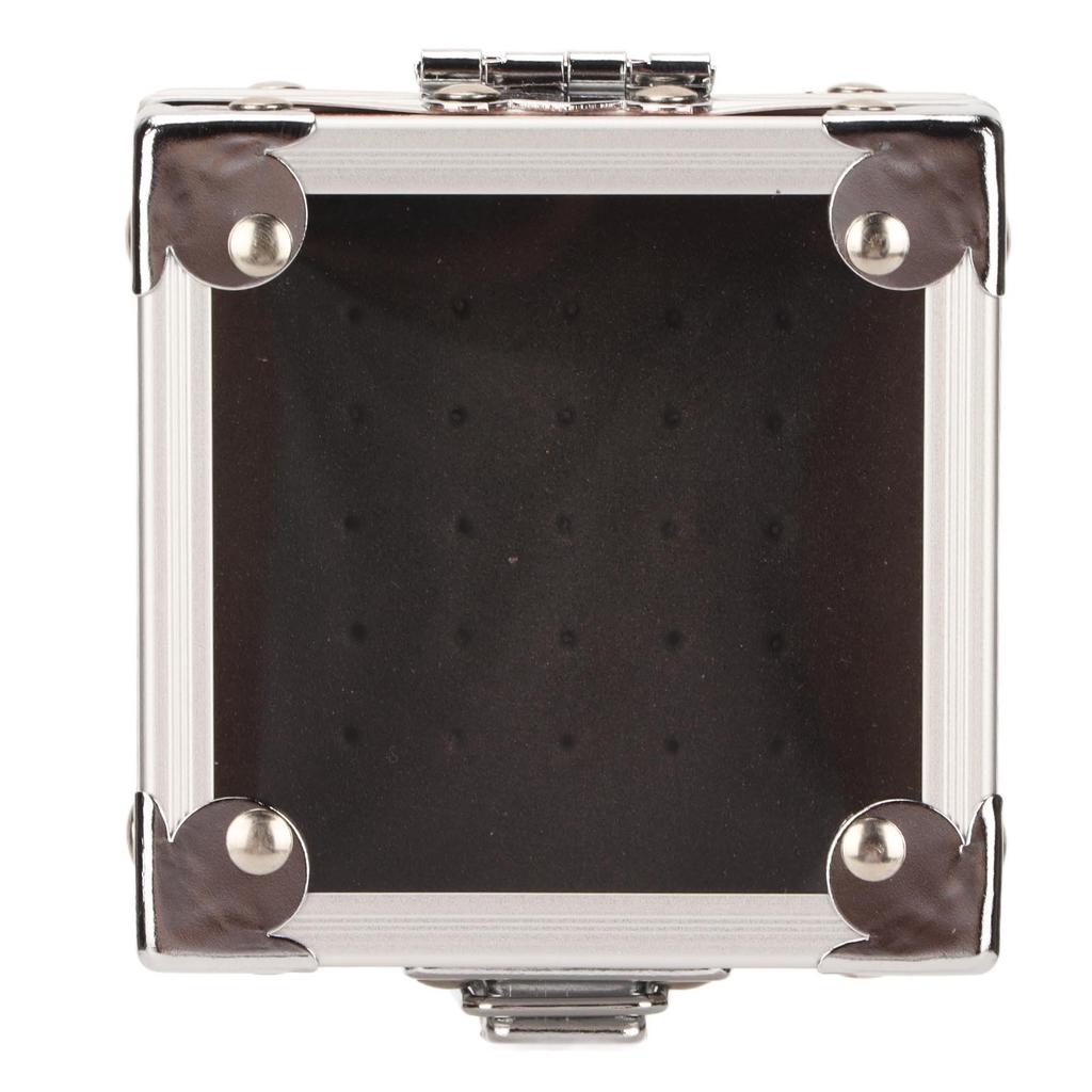 Nail Drill Bit Holder 25 Holes 3 Layer Sponge Transparent   Cover Rivet Reinforcement Dustproof Nail Drill Bit Displayer