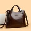 Middle-aged Handbag Mother Bag Women's Soft Leather Shoulder Crossbody Bag