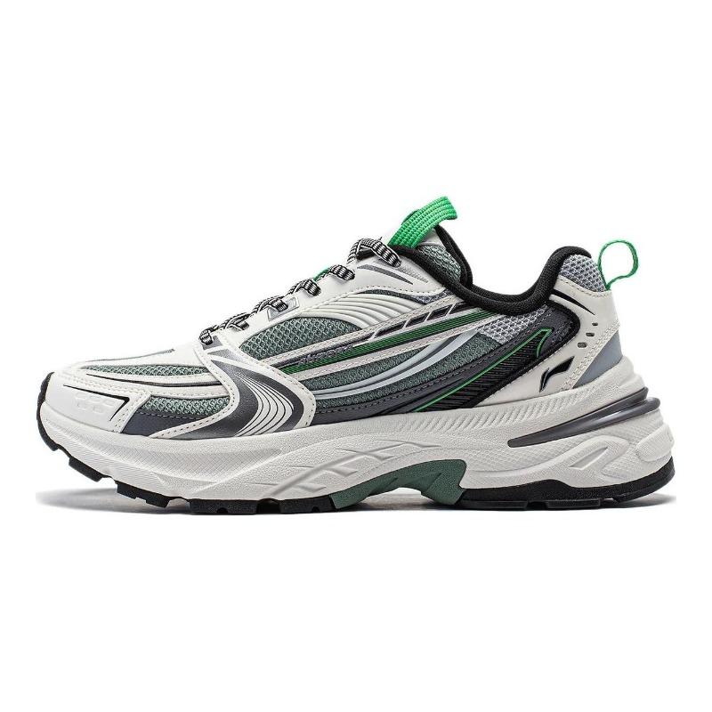 Li-Ning Aurora 2K V2 Women Low Top Casual Shoes Misty White Pale Aquamarine Green AGCU026-3 37