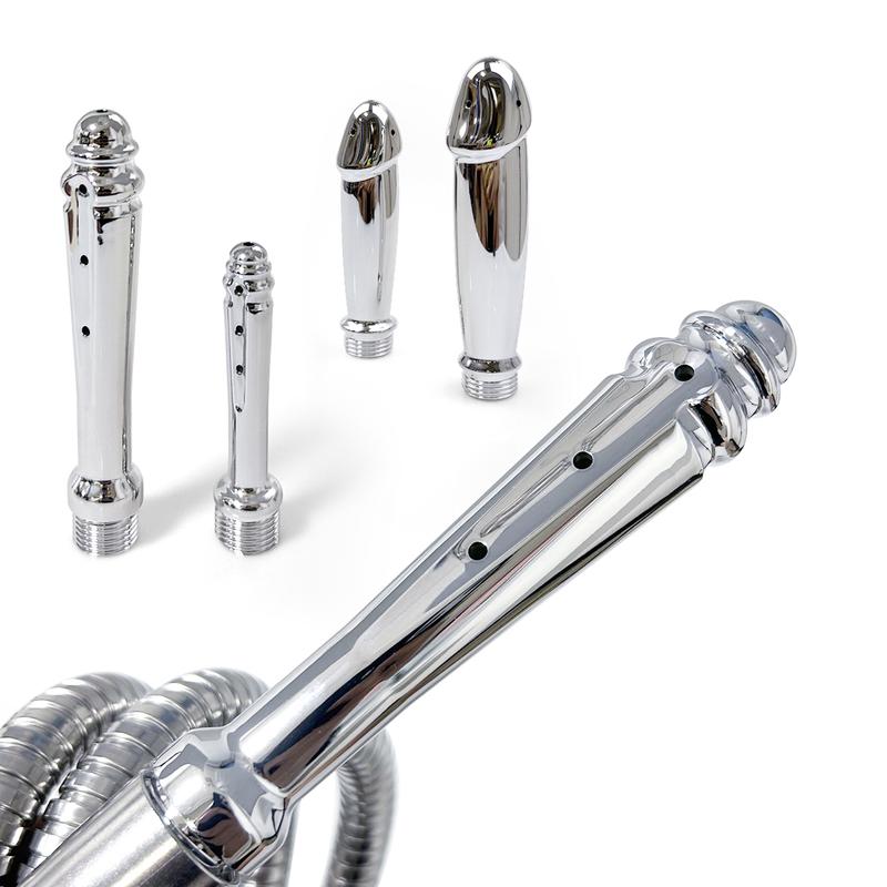 ABS anal vaginal douche butt flush Conversion head for outdoor use Butt plug multi-function enema plug-in shower sex toys