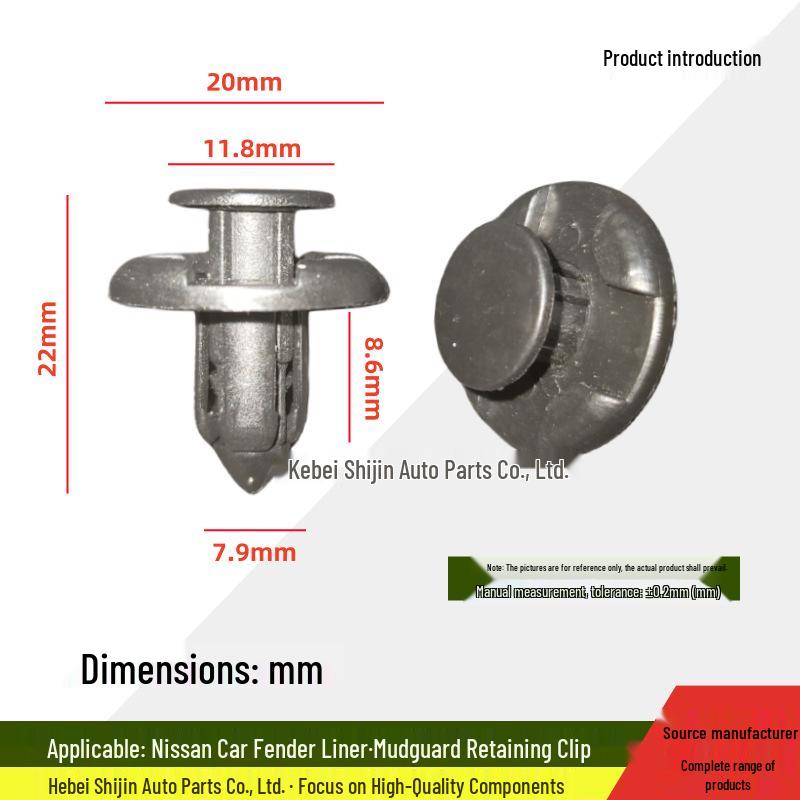 Nissan Venucia Schmutzfänger Kotflügelverkleidung Clip für Teana, Sylphy, Qashqai 0155309321