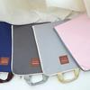 Oxford Cloth Multi-Layer A4 Document Bag with Phone Pocket Zipper Padded Laptop Briefcase for Office School College Work Commute