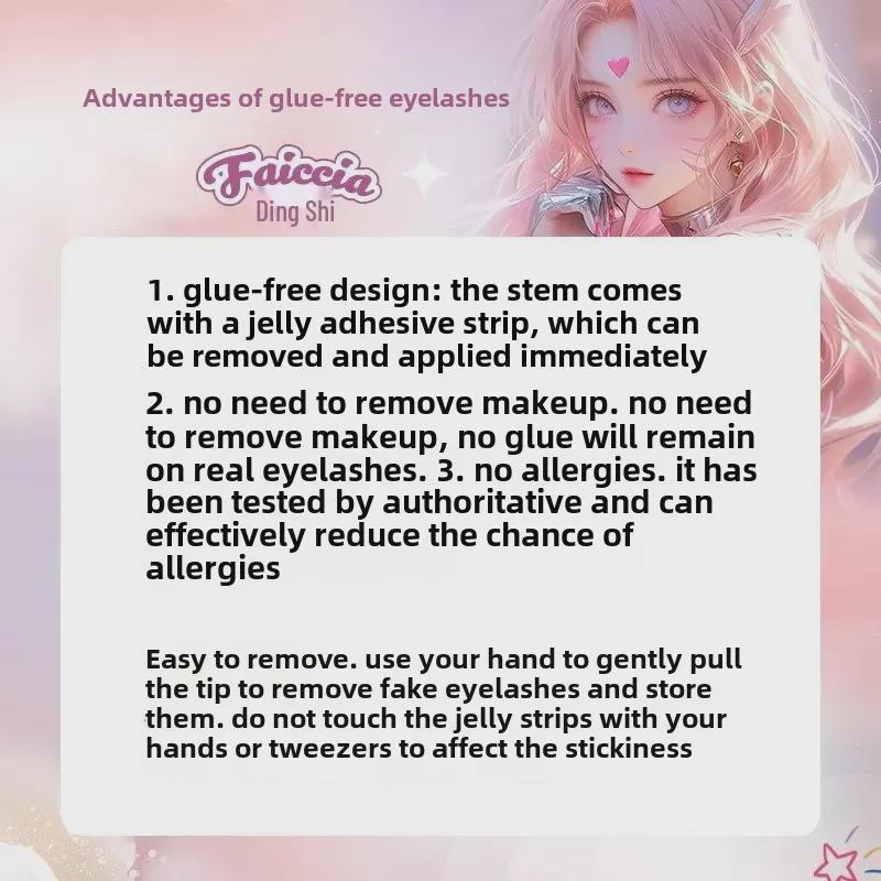 Feixi Naughty Elf Self-Adhesive Thick False Eyelashes for Big Barbie-Eyes