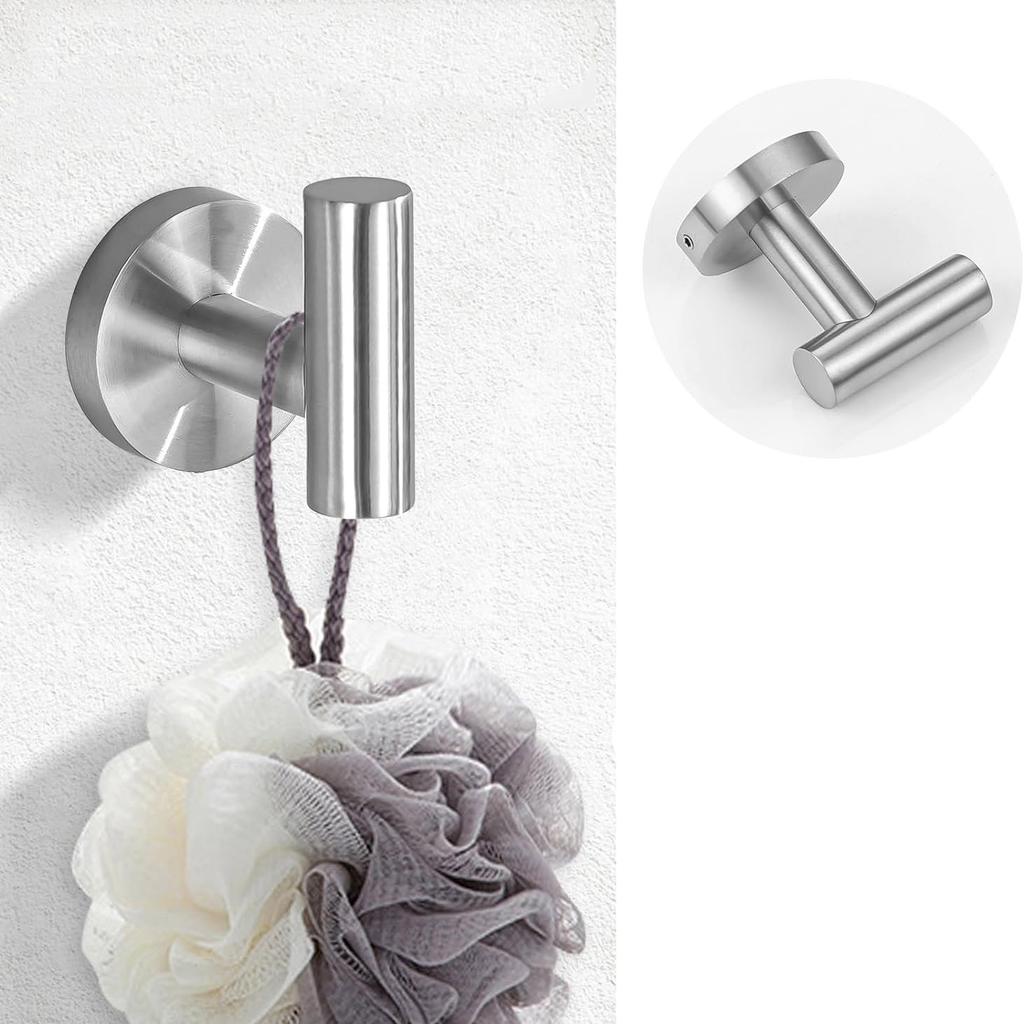 Black Bathroom Hardware Set Accessories Wall Mounted Stainless Steel Towel Bar Towel Ring Toilet Paper Holder Hook Bathroom Kit