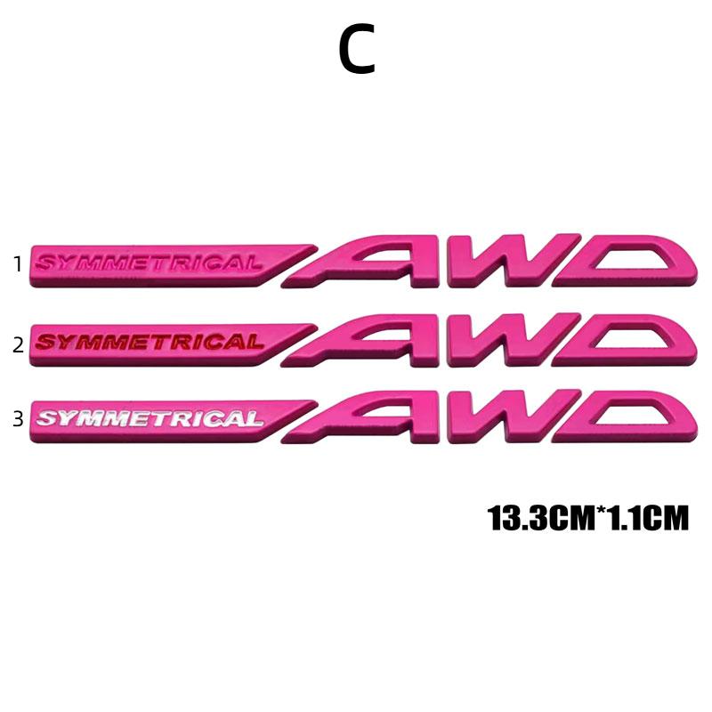 Car Body Sticker Auto Trunk Decorative Badge Decal for SYMMETRICAL AWD Emblem LEVORG STI TRIBECA WRC WRX XV ASCENT