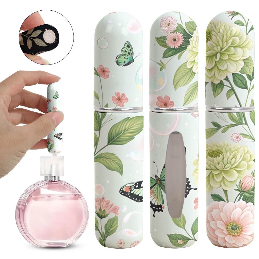 New 5ml Mini Perfume Bottle Refillable Empty Spray Rotating Bottle Portable Storage Sprayer Spray Atomizer Bottle