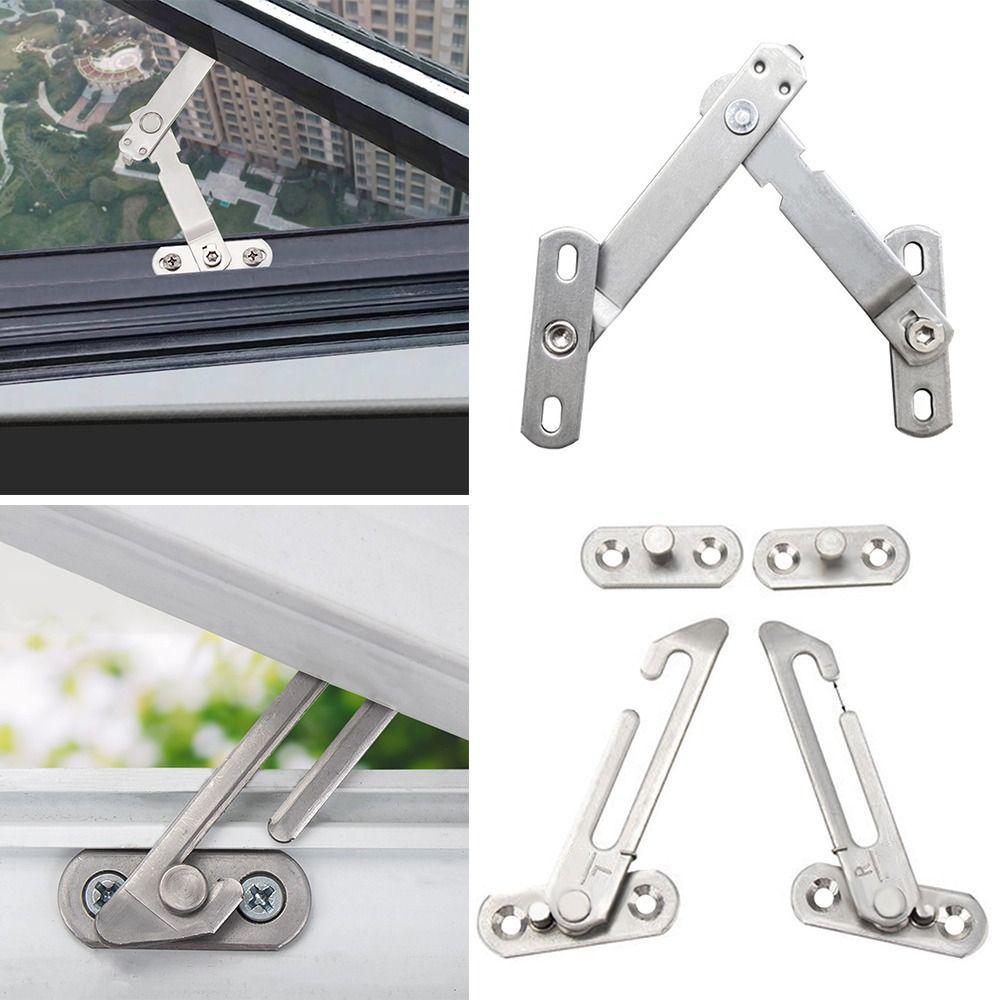 Window Hook Latches Cabinet Locks Window Protection Limiter Locator Adjustable Window Support High Quality Home Hardware