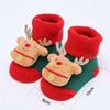Cute Santa Claus Doll Knitted Baby Socks Newborn Toddler Soft Snowman Deer Warm Floor Socks Girls Infant Boys Mid Socks New