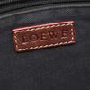Used LOEWE anagram Tote Bag canvas leather Black Brown Used Women