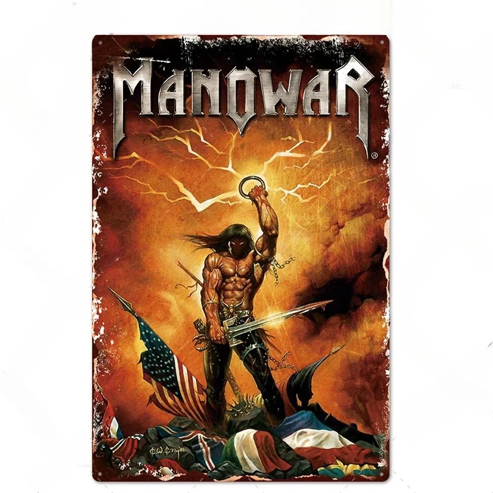 Rock Band Posters Decor Metal Signs Vintage Metal Tin Sign Plaque Metal Wall Plate Bar Club