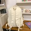 High Value Ins Pain Bag Wide Shoulder Strap Large Capacity Contrasting Color Junior High School Students Lightweight