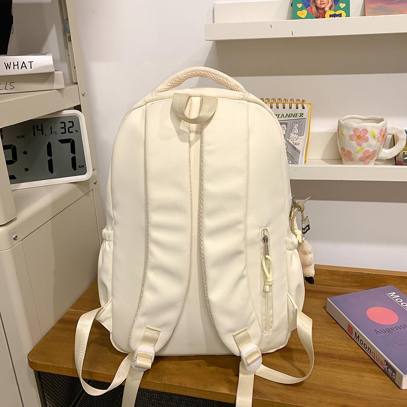 High Value Ins Pain Bag Wide Shoulder Strap Large Capacity Contrasting Color Junior High School Students Lightweight