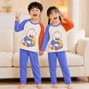 Kids Cotton Pajama Set Long Sleeve Round Neck Cartoon Sleepwear Boys Girls Toddlers