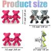 8pcs Fashion Bear Detachable Tighten Waist Button Pin Adjustable Waist Buckle Extender Pin for Skirt Pant