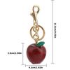 Portachiavi a Forma di Mela Multifunzionali Accessorio Decorativo per Borsa Texture in Lega Adatto per Essere Regalato alle Donne