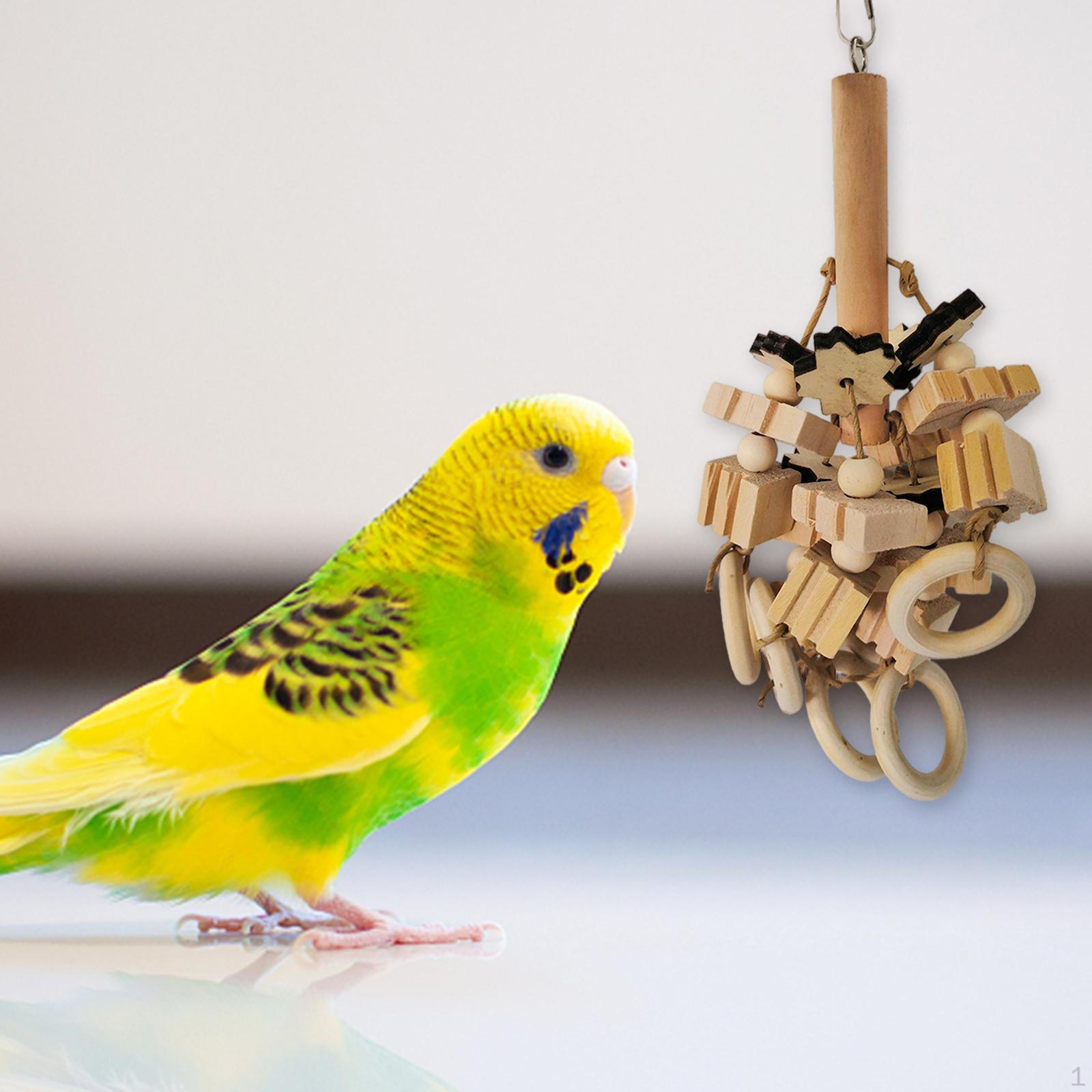 

Large Medium Parrot Chewing Toys Swing Hanging for African Grey Macaws Tearing Bird Parrots