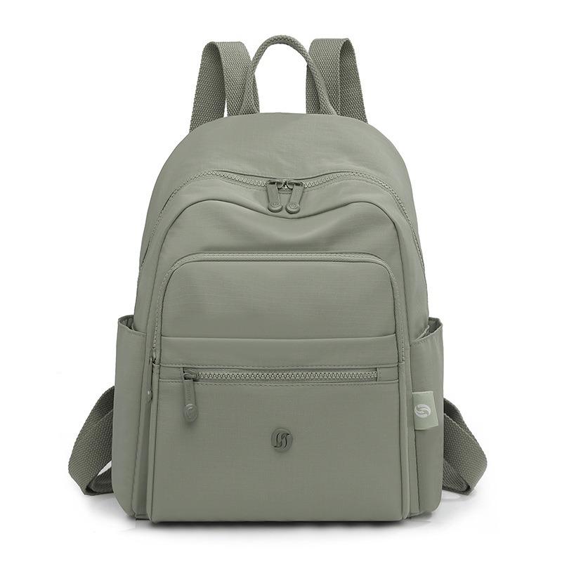 

New rear shoulder bag large capacity multi-pocket practical backpack light literary leisure travel commuter backpack women світло-зелений колір