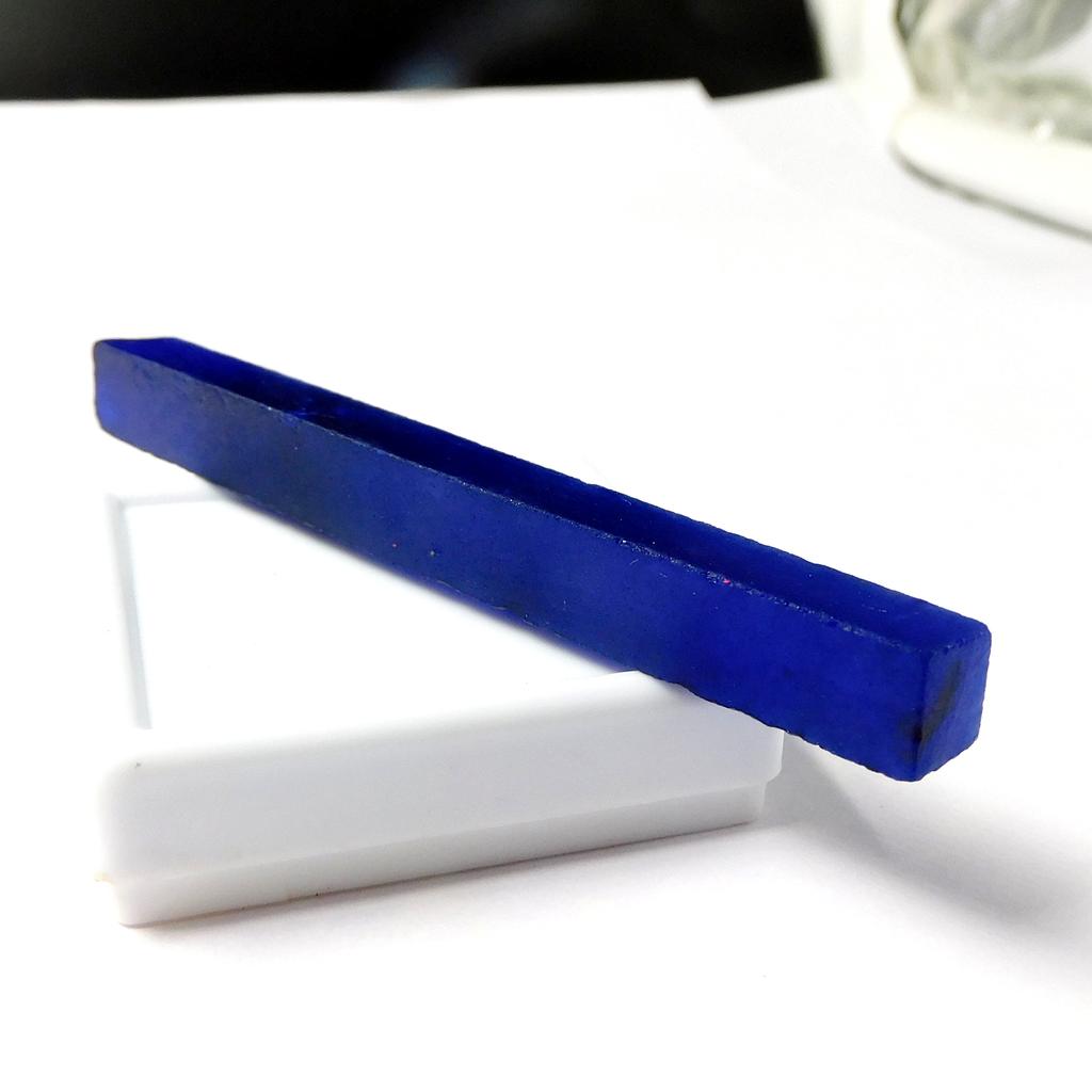 58.80Ct Natural Authentic Uncut Rough Raw Blue Sapphire Loose Gemstone CERTIFIED AM-614