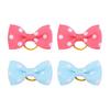 Dog Small Hair Bowknot with Rubber Bands Handmade Hair Dot Bow Pet Grooming Accessories for Party Christmas Birthday