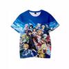 Kirito 3D Printed Manga T-shirt Men's O-neck Harajuku Style Y2k Animation Sword Art Online Men and Women