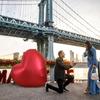 60Inch Love Heart Foil Balloon for Propose Parties Decoration Oversize Balloon Love Balloon for Valentine's Day Wedding Decor