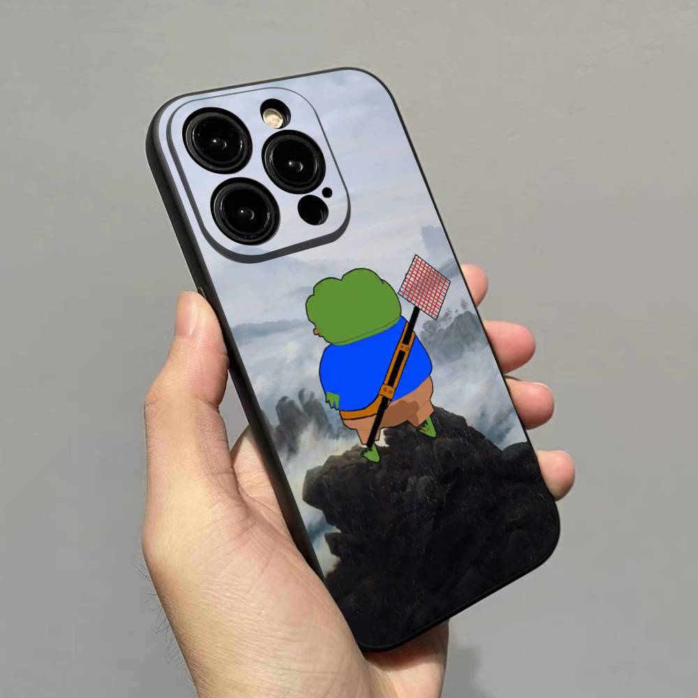 Traurige Frosch Pepe Handyhülle Für iPhone 17 16 15 14 11 12 13 Mini Pro XS Max Plus Hülle Schale