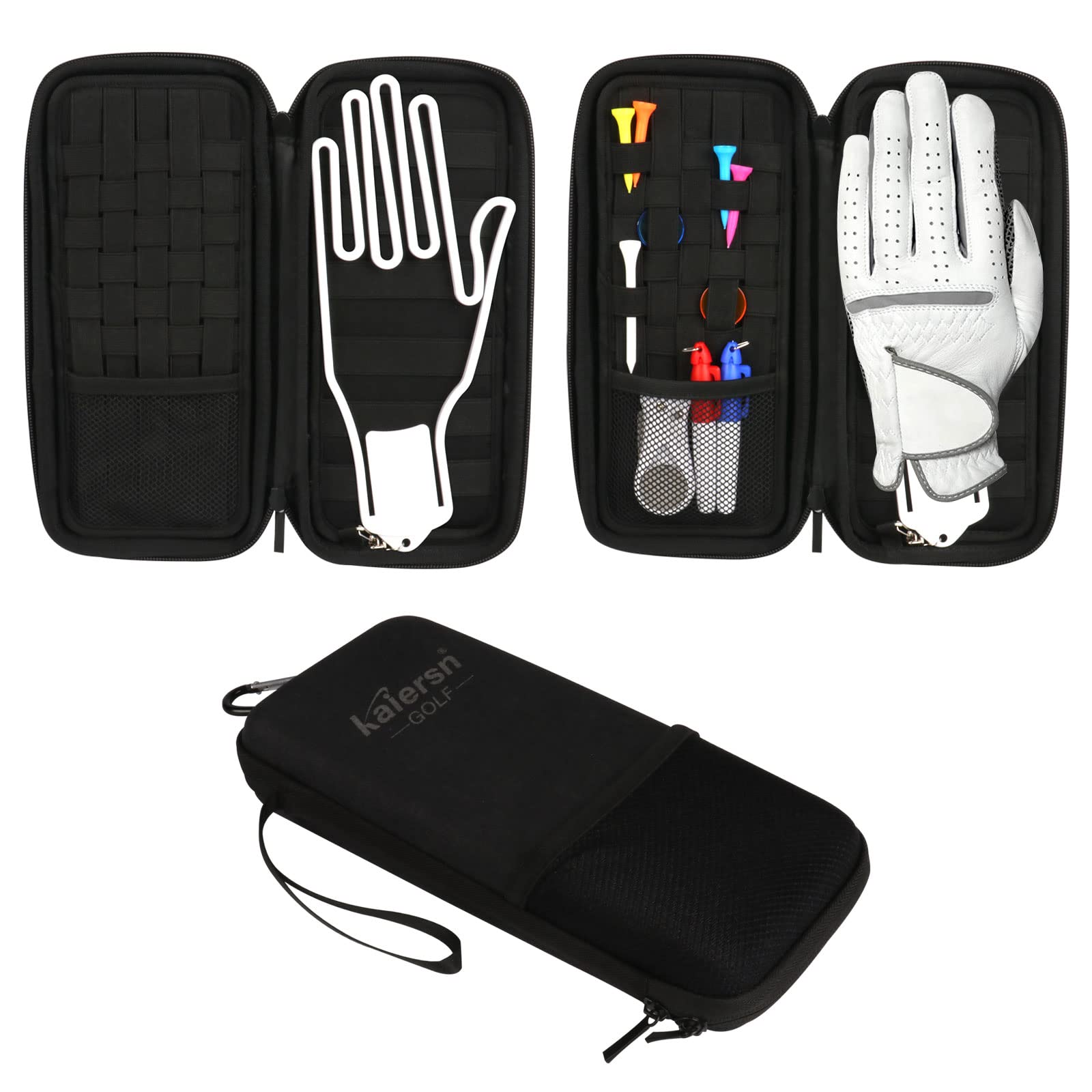 

Iptienda Мяч для гольфа Аксессуары для гольфа для хранения запчастей Ти Изи в черном кейсе, Кейс, Мульти-карман Мячи, Кейс, Хранение, Переноска, Мужской - (К) чёрный