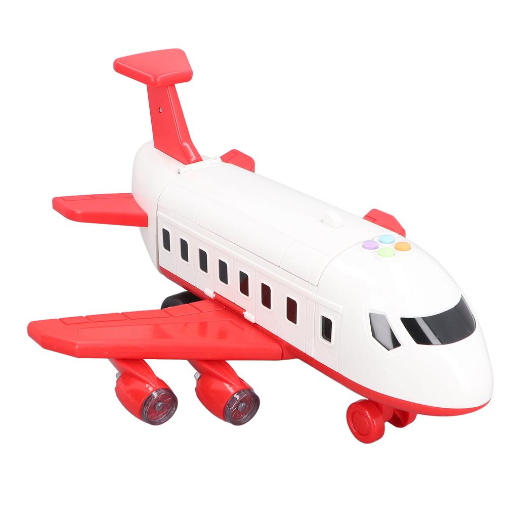 Toy Airplane Model High Simulation Anti Fall Multifunctional Plane Toy with Car Model for Kids