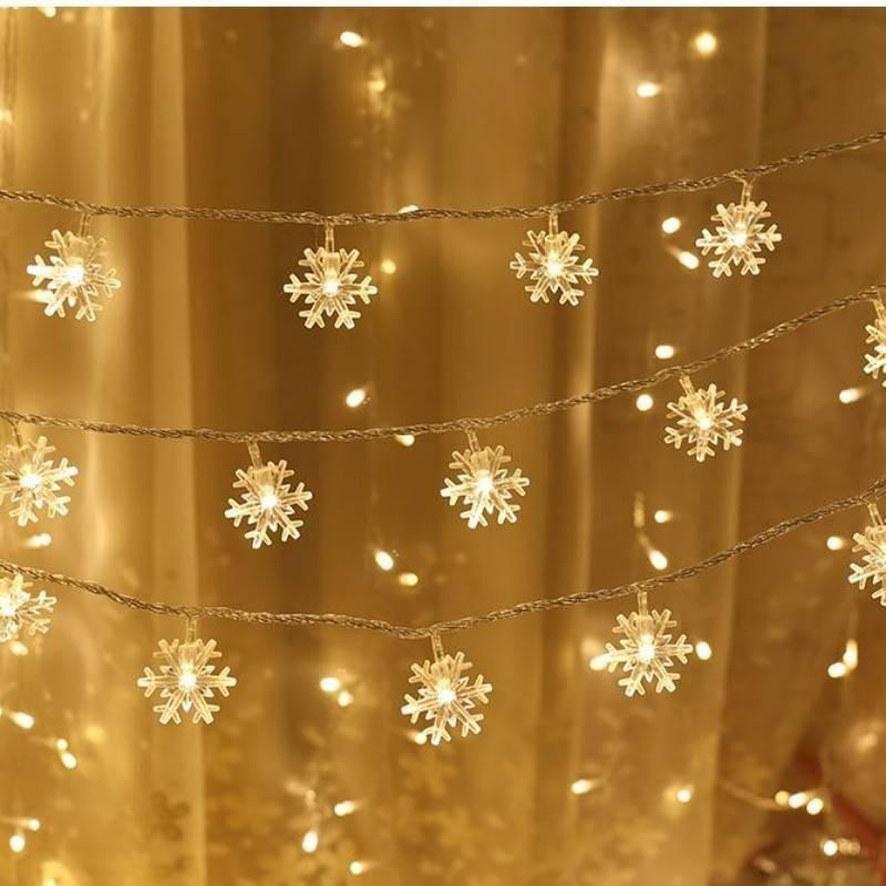Led Battery Snowman Santa Claus Elk Fairy String Lights Outdoor Xmas Decor Tree