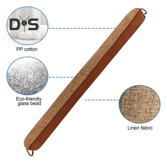 Trojúhelníkový zarážka proti průvanu pod dveře Závažový had pod dveře s poutkem Lehký vítr Studený vzduch Blokování hluku Zvukotěsná těsnící lišta pod dveře Mezera u vchodových dveří