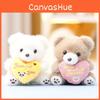 Bear Love Keychain Cute Cartoon Girl Backpack Decoration Hanging Plush Doll Gift