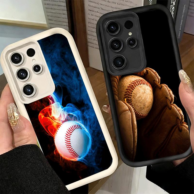 Phone Case for Samsung Galaxy S26 S25 Ultra S24 FE Baseball Sport Shell S23 Plus S22 + S21 S20 5G Soft Silicone Funda