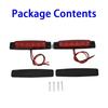 2pcs 6 LED Trailer Car Truck RV Boat Stop Mount Tail Turn Brake Light Bar Sealed